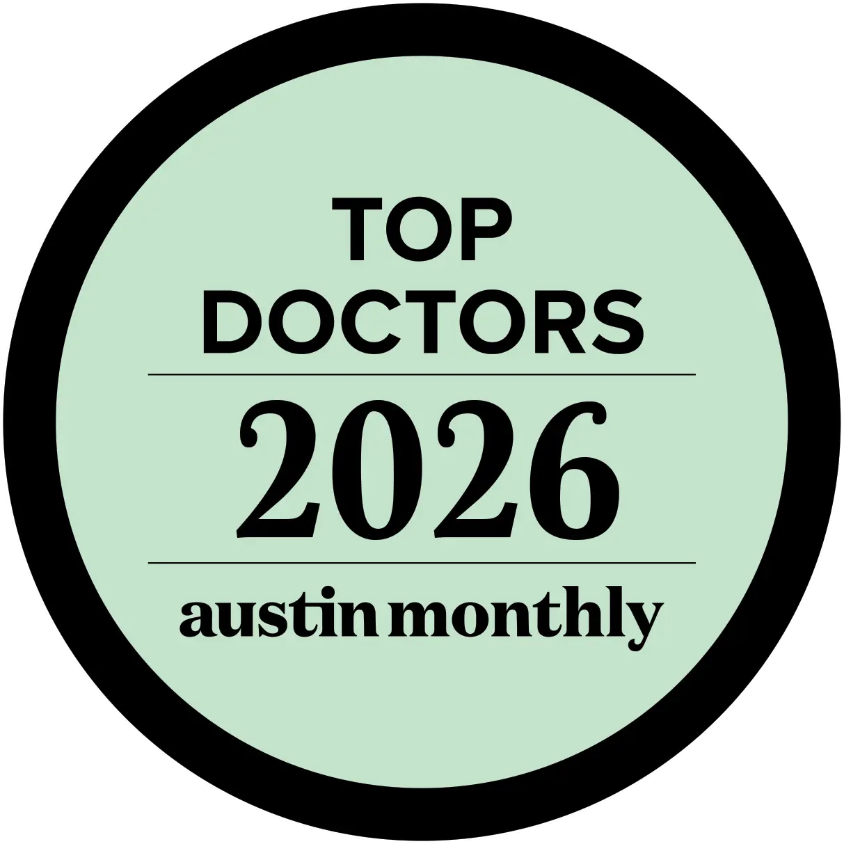 Top Doctors 2026 Austin Monthly Logo